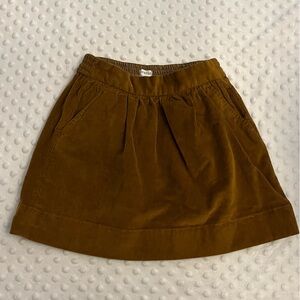 Crew Cuts Brown Corduroy Skirt Girl's 4-5 🤎✨